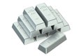 Silver Bars Royalty Free Stock Photo