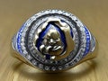 Silver baseball ring for winning a game that didn\'t exist.