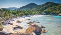 Silver beach, Crystal Beach beach view at Koh Samui Island Thai Royalty Free Stock Photo