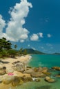 Silver beach, Crystal Beach beach view at Koh Samui Island Royalty Free Stock Photo