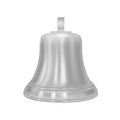 Silver bell in the vector. Royalty Free Stock Photo
