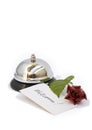 Silver bell and welcome Royalty Free Stock Photo