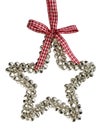 Silver Bells Christmas Star Decoration