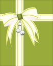 Silver bells with christmas wrap Royalty Free Stock Photo