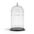 Silver Bird Cage Royalty Free Stock Photo