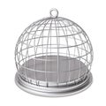 Silver birdcage steel prison