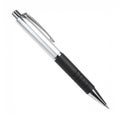 Silver and Black Ballpoint Pen on White Royalty Free Stock Photo
