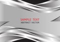 Silver and Black color, abstract vector background with copy space, Graphic design Royalty Free Stock Photo