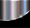 Silver black metallic background, polished chrome and steel texture