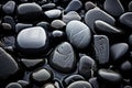 Silver black rocks. Generate Ai Royalty Free Stock Photo
