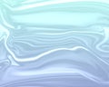 Silver blue liquid molten metal abstract wavy background.