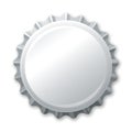 Silver bottle cap