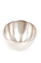 Silver bowl isolated Royalty Free Stock Photo