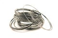 Silver bracelets Royalty Free Stock Photo