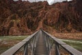 Silver Bridge at the Grand Canyon Royalty Free Stock Photo