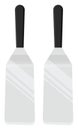 Silver cake spatulas, icon Royalty Free Stock Photo