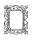 Silver carved picture frame Royalty Free Stock Photo