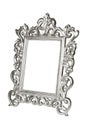 Silver carved picture frame Royalty Free Stock Photo