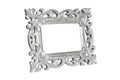 Silver carved picture frame Royalty Free Stock Photo