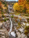 Silver Cascade in Fall Color Royalty Free Stock Photo