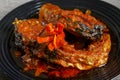 Silver catfish with spicy sambal