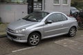 A Silver 206 CC Peugeot Car At Amsterdam The Netherlands 20-3-2024