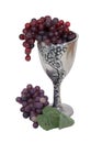 Silver Chalice and Grapes