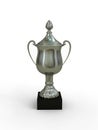 Silver challenge cup Royalty Free Stock Photo
