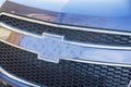 Silver chevrolet cruise radiator grill Royalty Free Stock Photo