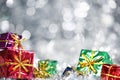 Silver Christmas background Royalty Free Stock Photo