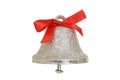 Silver christmas bell Royalty Free Stock Photo