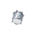 Silver Christmas hanging drum Royalty Free Stock Photo