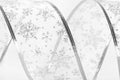 Silver Christmas ribbon Royalty Free Stock Photo
