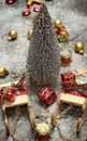 Christmas decoration,holidays and decor concept. Royalty Free Stock Photo