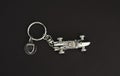 Silver-chrome keychain