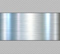 Silver chrome metal 3D background, lustrous and shiny metallic design brushed metal texture banner