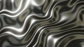 Silver chrome metal texture with waves, liquid metallic