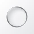 Silver circle on white wall for texture background Royalty Free Stock Photo