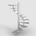 Silver Circular Stair Revolving Stair