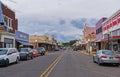 Bullard Street in downtown Silver City, New Mexico, looking north Royalty Free Stock Photo