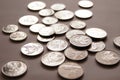 Silver coin Royalty Free Stock Photo