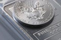 Silver Coin Bullion Royalty Free Stock Photo