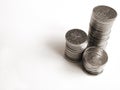 Silver coins Royalty Free Stock Photo