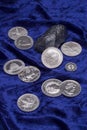 Silver coins Royalty Free Stock Photo
