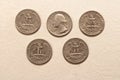 collection silver coins old vintage antique