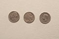 collection silver coins old vintage antique