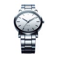silver color watch vector Royalty Free Stock Photo