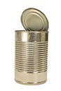 Silver Colored Open Metal Can