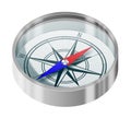 Silver compass Royalty Free Stock Photo