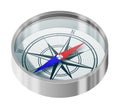 Silver compass Royalty Free Stock Photo